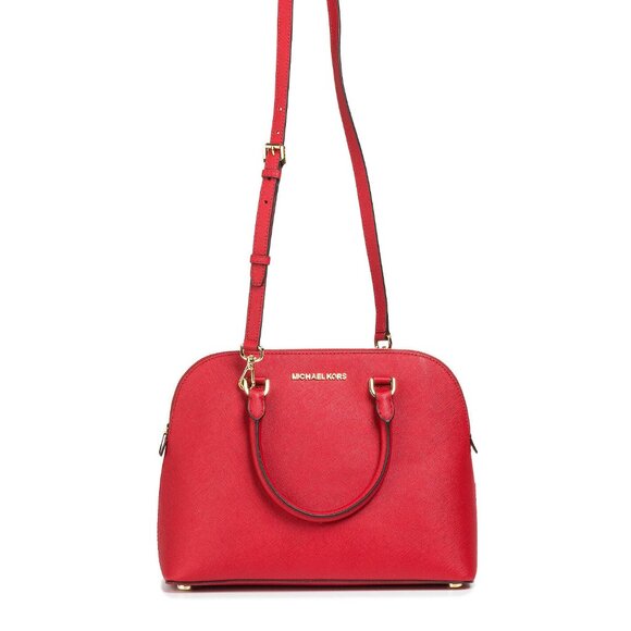 MICHAEL Michael Kors Cindy Medium Dome Satchel - color: 613 chili - Picture 3 of 12